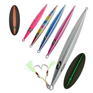 船钓速沉铁板远抛路亚饵章红油甘带鱼仕挂饵夜光假饵200g300g400g