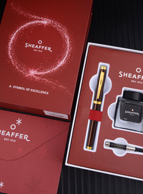 sheaffer/犀飞利100墨水笔高档商务办公礼盒男女士成人练字签字笔送领导老师生日礼物高颜值钢笔精致礼盒套装