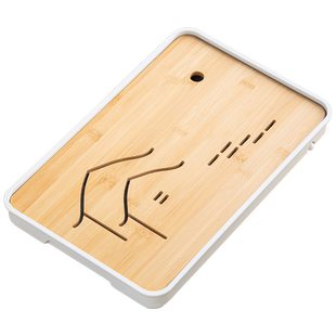 茶盘托盘干泡台家用轻奢小型沥茶台长方形擦色泡茶台大茶盘小茶盘