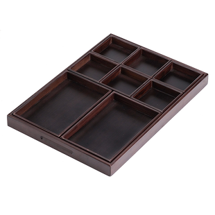 中式可拆分多格茶盘围炉煮茶点心托盘零食糕点盘干果盘分格烤奶壶