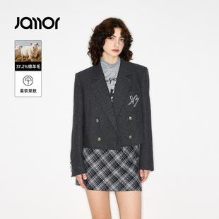 【商场同款】Jamor加墨截短式西装外套高级简约2025新款