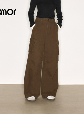 【商场同款】Jamor加墨直筒工装牛仔裤时尚休闲显瘦裤子2025冬新