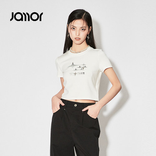 Jamor圆领时尚短袖T恤