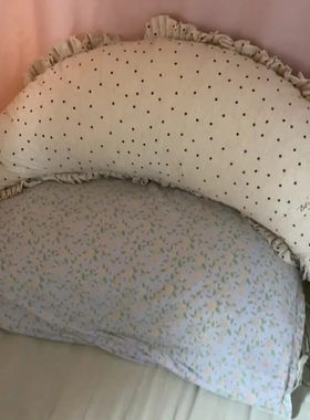 法式公主风月牙安抚抱枕可脱卸