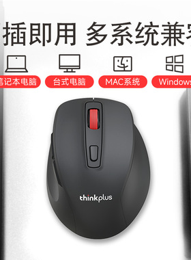 thinkplus M30 无线办公鼠标 台式机笔记本通用 2.4G无线鼠标