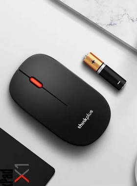 ThinkPlus无线鼠标M80光电鼠标办公笔记本电脑台式机电池接收器