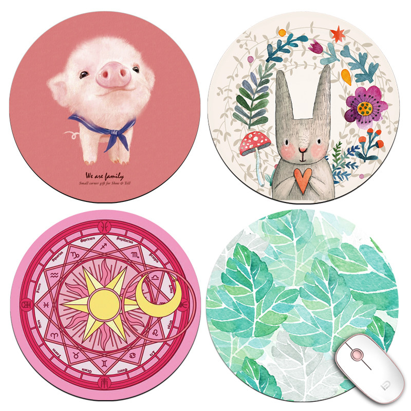 MOUSE PAD THICKENED CUTE GIRL CARTOON ADVERTISING WRIST GUARD COMPUTER DESK MAT TRUMPET STUDENT GAME E-SPORTS ACTION