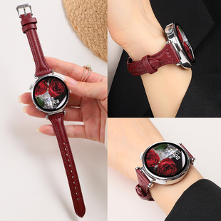 x2mini女款 Sport配件Watch1 se替换带 适用于oppo手表表带watchS小蛮腰真皮腕带4Pro 3Pro智能手表x