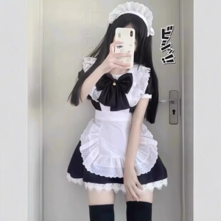 女穿男装 女仆装 大码 长款 大佬洛丽塔动漫COS女佣服Cosplay女仆装