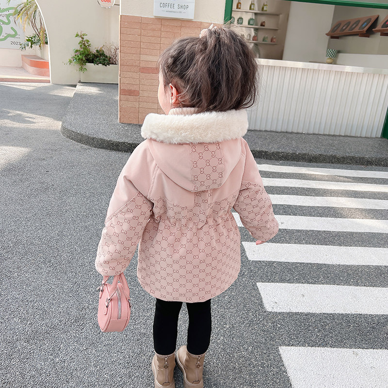 女童中长款仿兔毛外套2026新款儿童秋冬装夹棉派克服宝宝加厚皮衣,童装/婴儿装/亲子装,普通外套,淘宝优惠券,粉丝福利购,淘宝优惠卷