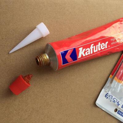 KAFUTE85克硅酮红胶耐高温垫片 胶水高性能 现货密封胶胶粘用品
