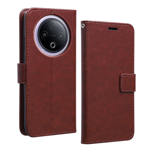 适用vivoY500手机壳V2506A保护皮套翻盖式步步高Y500防摔5G版全包边软硅胶外壳插卡钱包男女新款商务简约