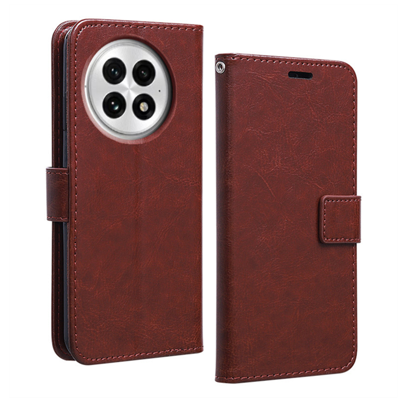 适用一加13手机壳PJZ110保护皮套OnePlus1+13翻盖式全包边防摔软硅胶插卡钱包男女新款商务简约