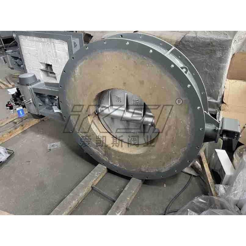 GD741W-1C高温蝶阀不锈钢气动法兰水冷高炉煤气RTO烟道阀