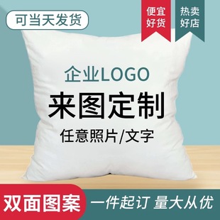 抱枕定制双面来图照片自定义生日礼物女生宿舍diy创意可拆洗枕头