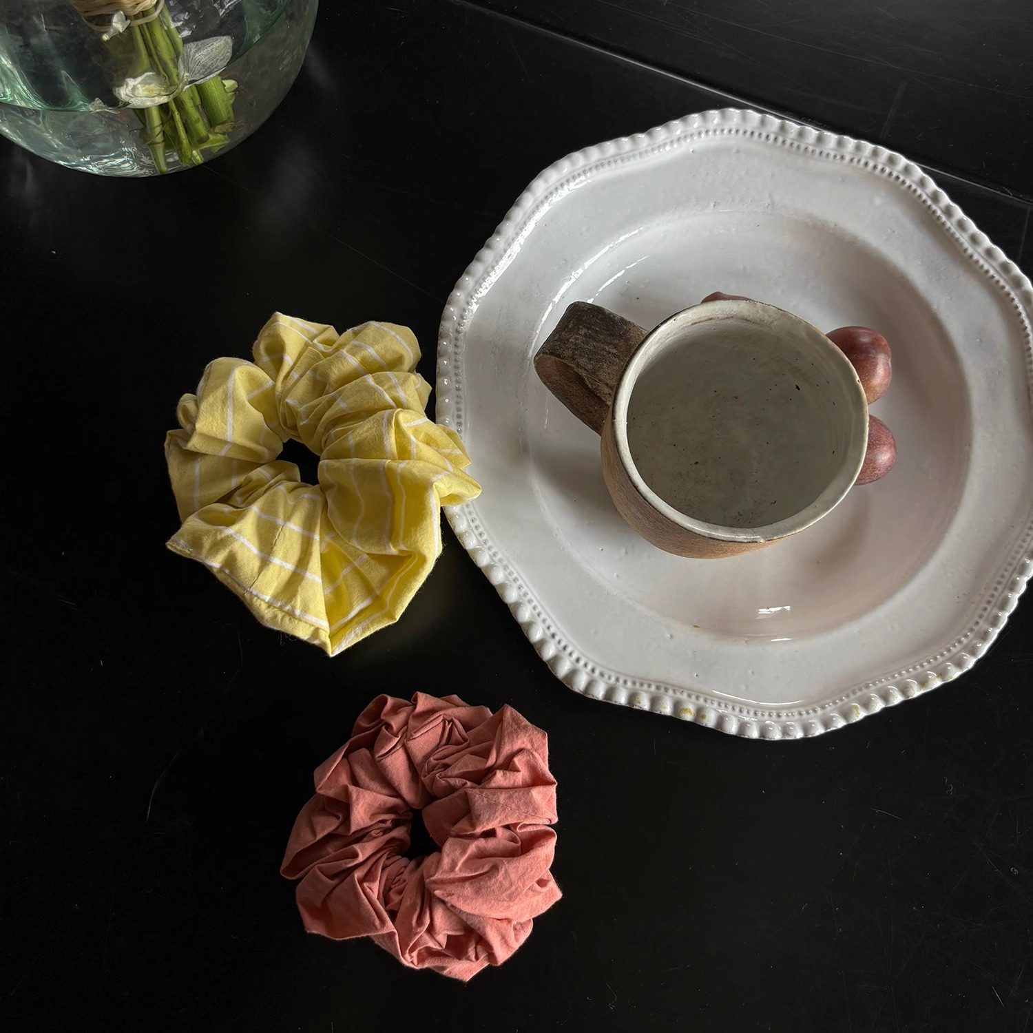 AULDCAT 2024FW 纯棉大肠发圈 柠檬黄条纹 偏光粉,饰品/流行首饰/时尚饰品新,发饰,淘宝优惠券,粉丝福利购,淘宝优惠卷