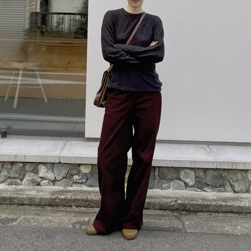 AULDCAT纯棉直筒灯芯绒长裤