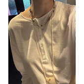 进口棉细纱亨利领毛边精裁长袖 AULDCAT 2025SS 上衣