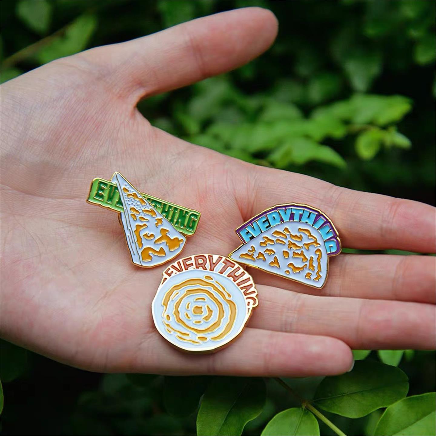 西安文创纪念馍夹一切金属徽章配饰西安小吃趣味徽章个性可爱精致