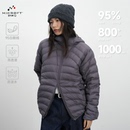 CONTRAFIEND 帝人MICROFT可溯源95白鹅绒800蓬松度连帽排骨羽绒服