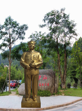 毛泽东雕塑玻璃钢信仰党革命主席