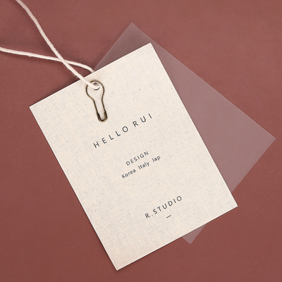 帆布定做pvc原创棉麻网红吊牌