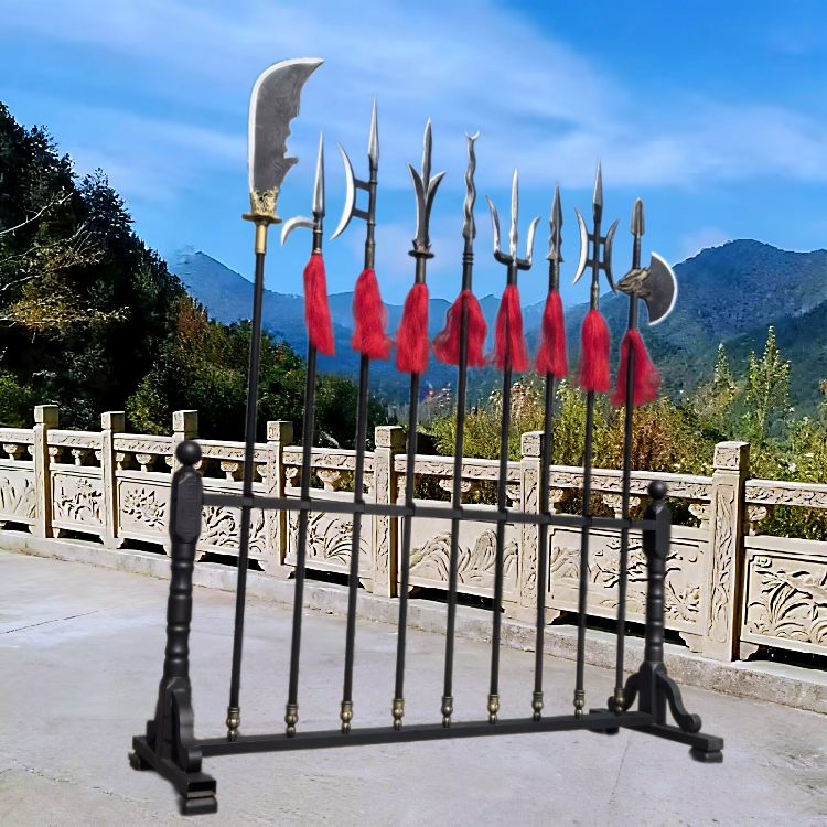 十八般兵器刀枪剑戟演出道具影视舞台表演塑胶材质仿古兵器摆件