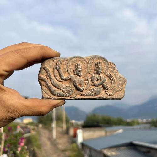 山西大同云冈石窟飞天砖雕冰箱贴