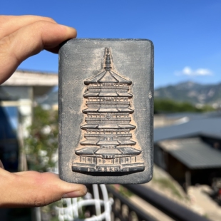 山西古建应县木塔砖雕文创冰箱贴大同佛宫寺释迎塔旅游纪念品礼物