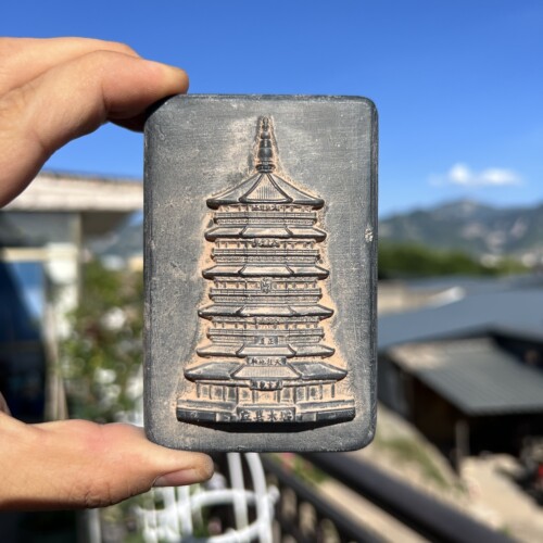 山西古建应县木塔砖雕文创冰箱贴