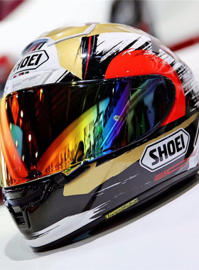 原装进口SHOEI摩托车头盔镜片  X14 Z7 Z8头盔镜片 电镀变色镜片