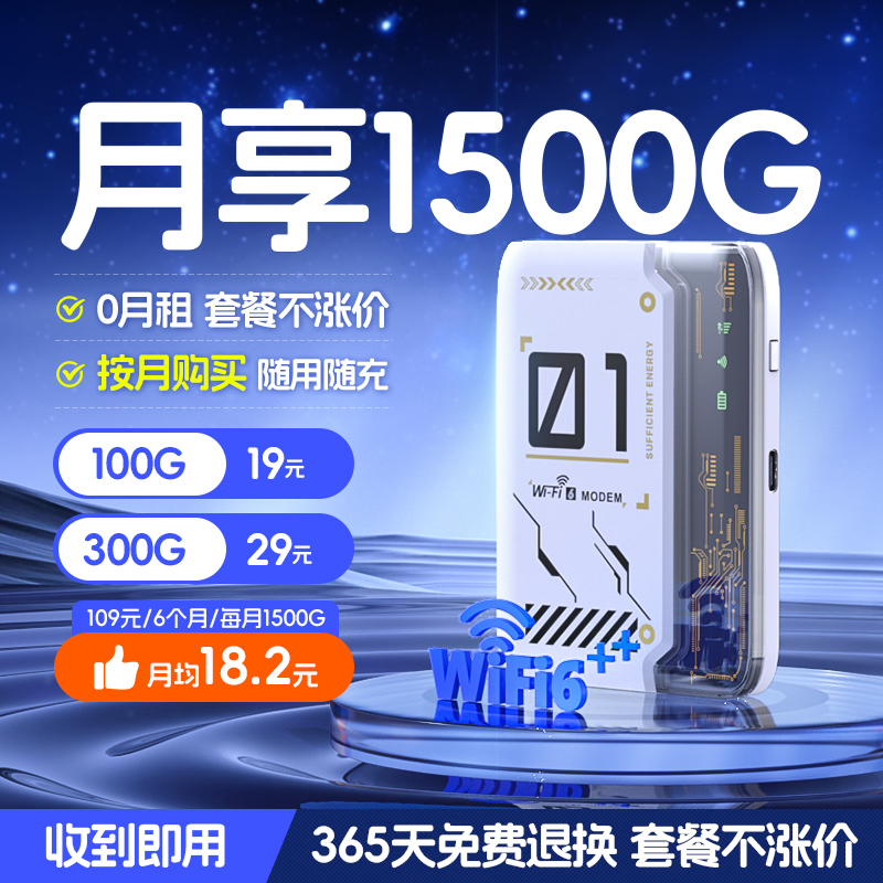 【2025新款】随身wifi无线网络移动wi-fi6无限流量全国通用三网宽带路由器便携式高速上网家用宿舍热点免插卡