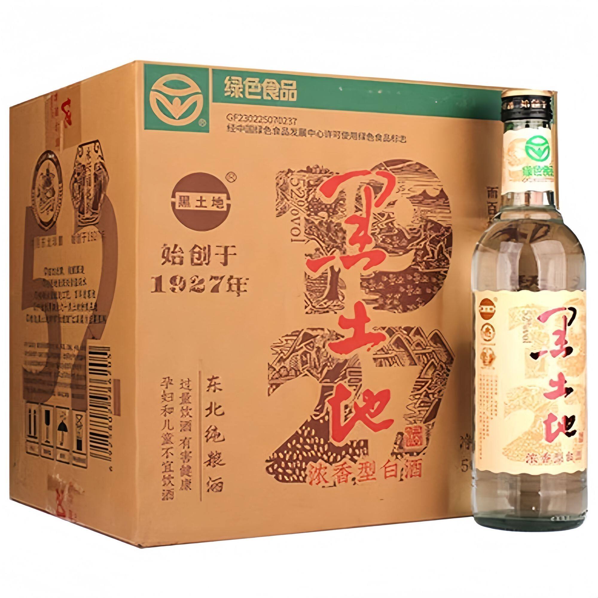 2022年 黑土地白酒东北纯粮酒42度500ml浓香型纯粮酿造