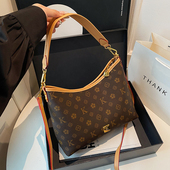 夏季 复古老花托特包包女式 2025新款 高级感百搭大容量单肩斜挎大包