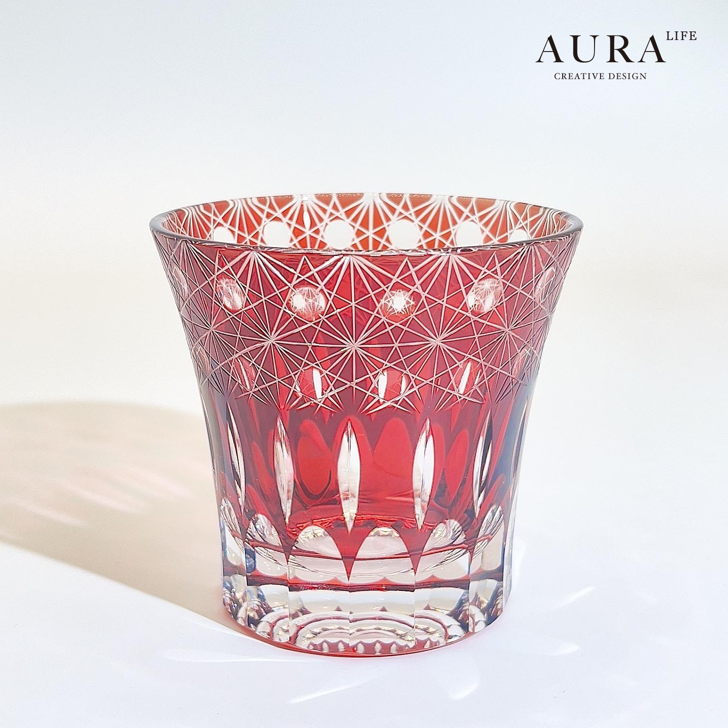 AURA'S赤霞罗兰江户切子水晶杯