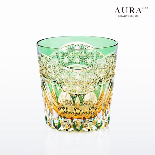 AURA'S江户切子曙光水晶玻璃杯
