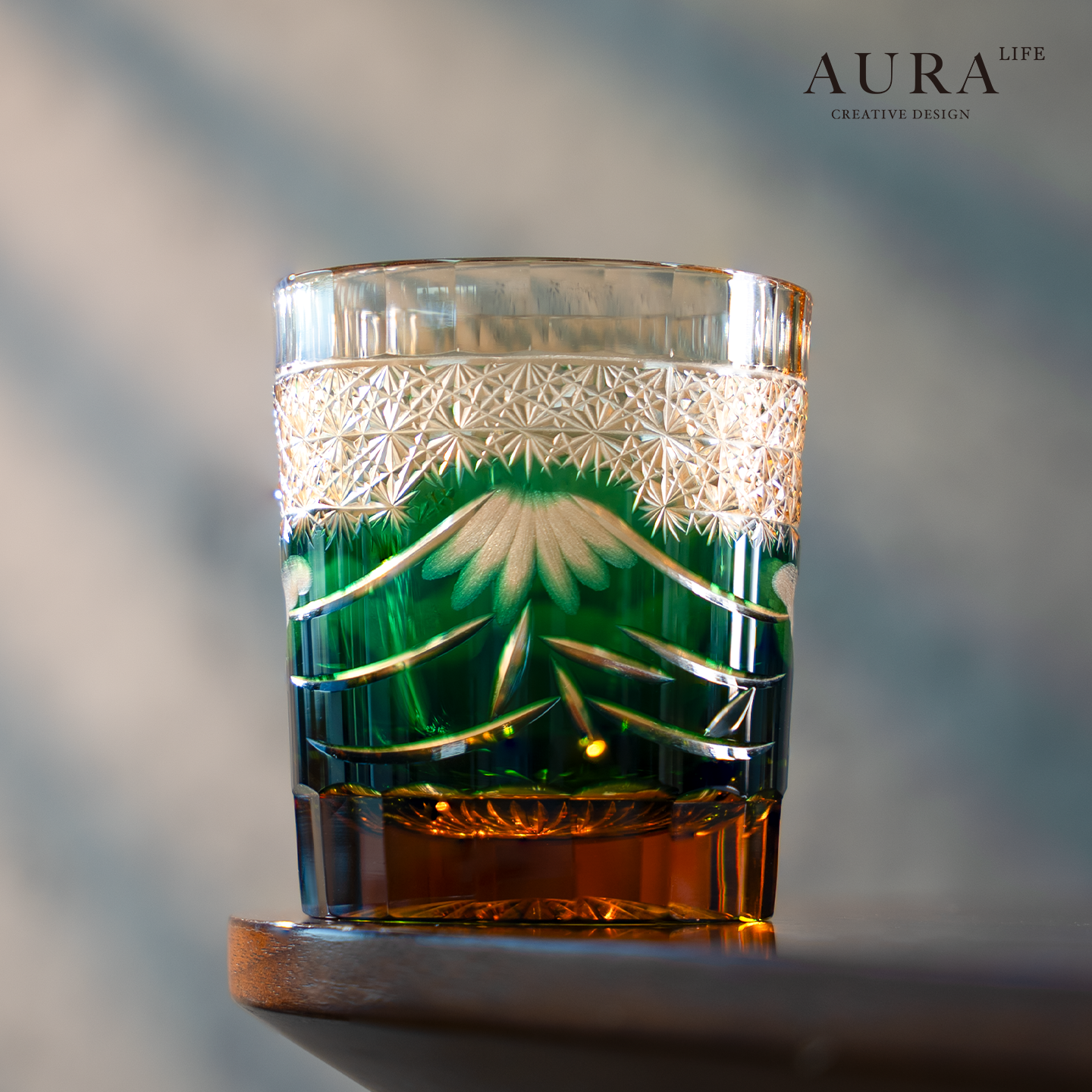AURA'S高端轻奢水晶玻璃威士忌杯