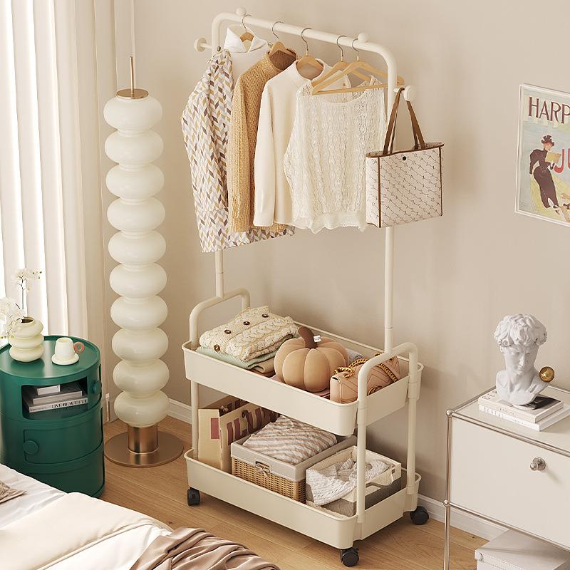 简易衣帽架卧室挂衣架可移动衣服置物架阳台凉衣架晾衣架室内家用