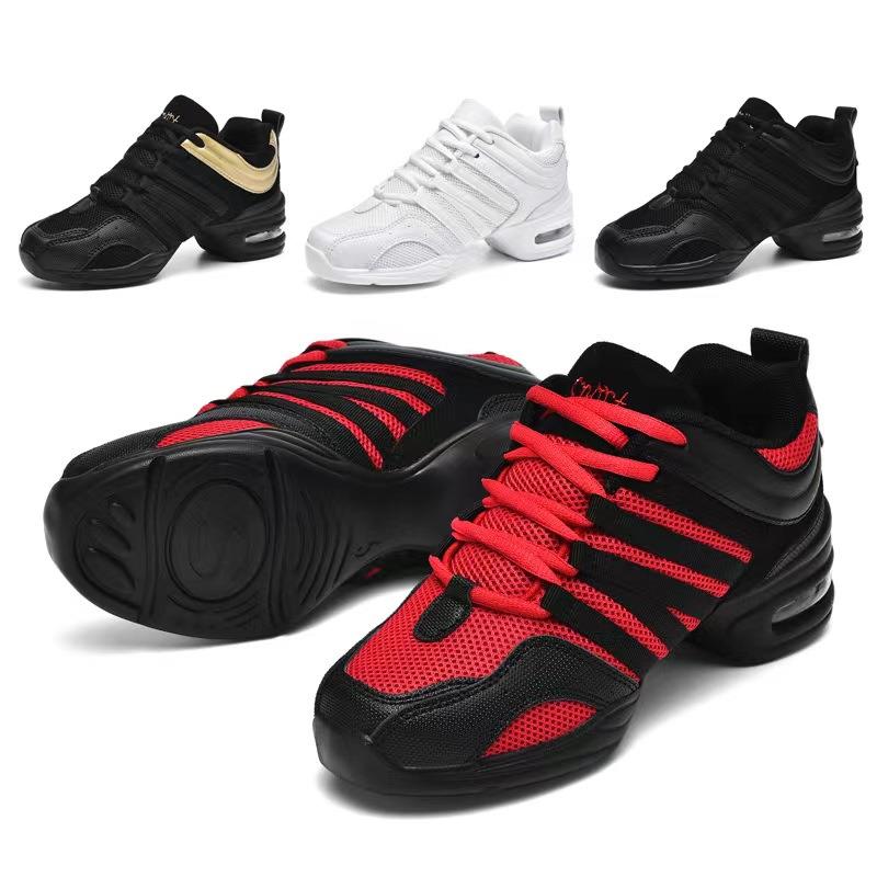 新品舞蹈鞋现代舞网面软底爵士舞蹈鞋四季运动健身鞋