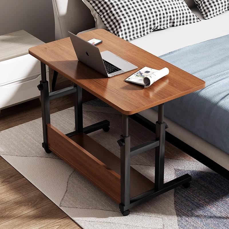 电脑桌可移动升降卧室床边桌小户型笔记本工作台家用书桌写字桌子