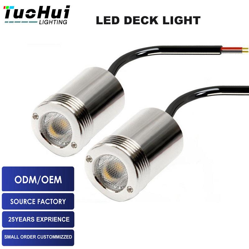 18mm 1W高亮不锈钢LED偏光弧形扶手灯楼梯扶手灯亮化护栏管灯热卖