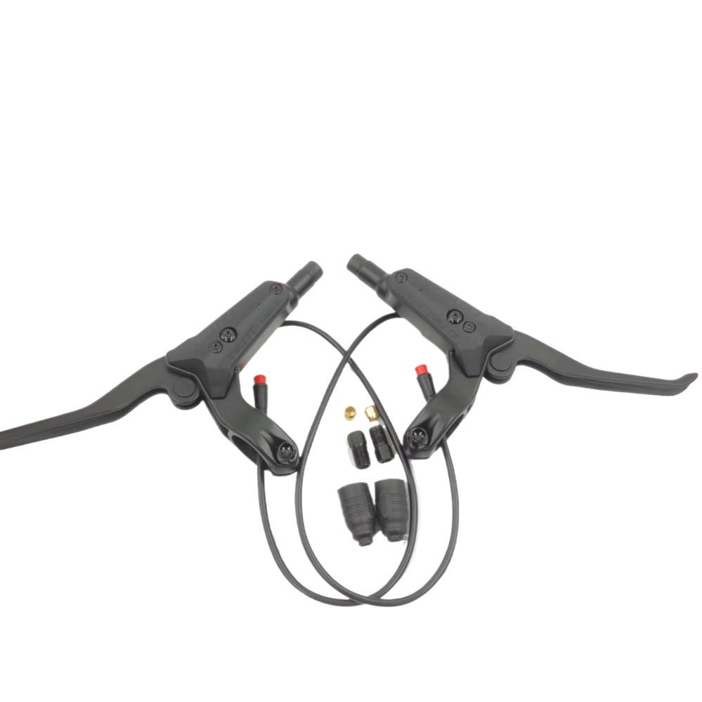 断电踏板车油刹电动滑板锂电自行车自动2芯碟刹车刹把