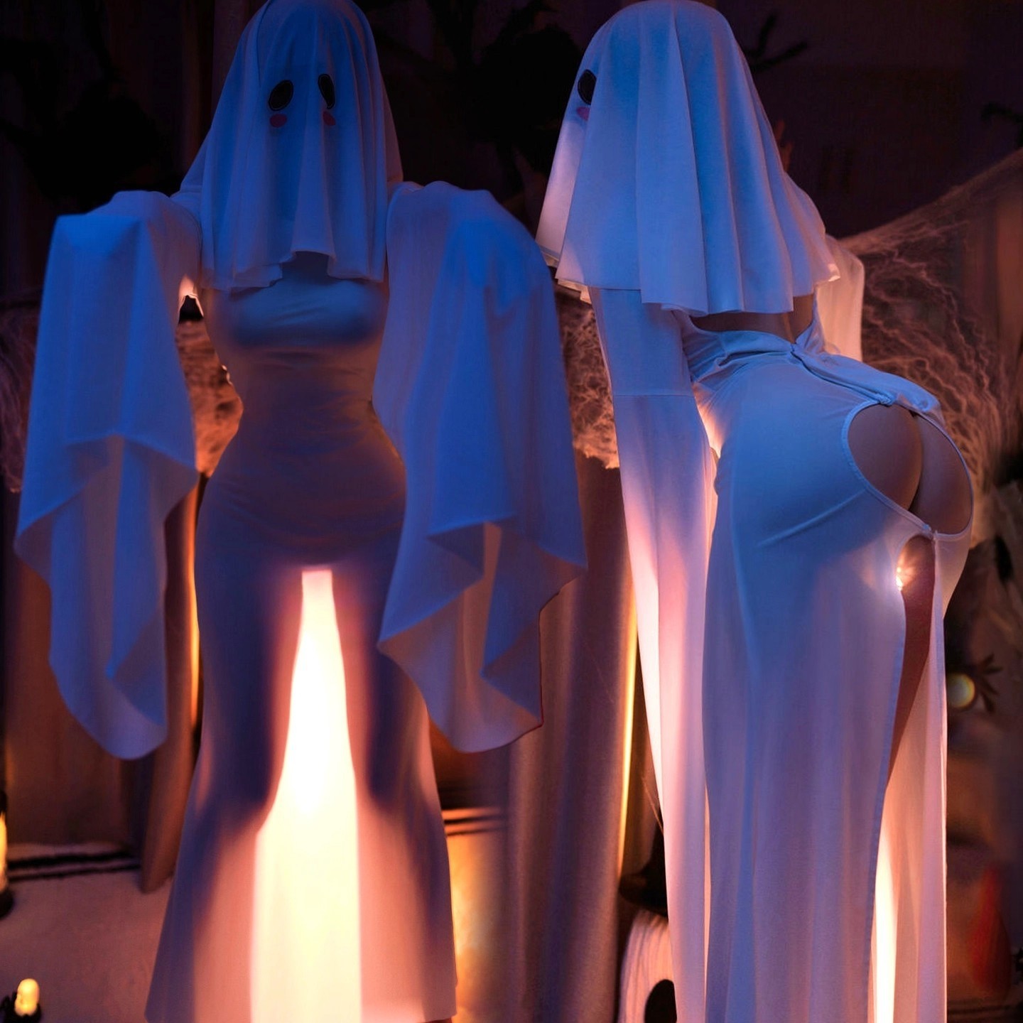 瑰云幽灵娘cos服万圣节杏子夫人同款可爱鬼漏背服连衣裙情趣内衣,女装/女士精品,连体衣/裤,淘宝优惠券,粉丝福利购,淘宝优惠卷