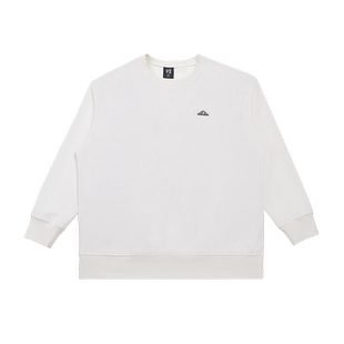 半墨大码男装华夫格卫衣男宽松圆领打底衫加肥加大肥佬春季外套潮