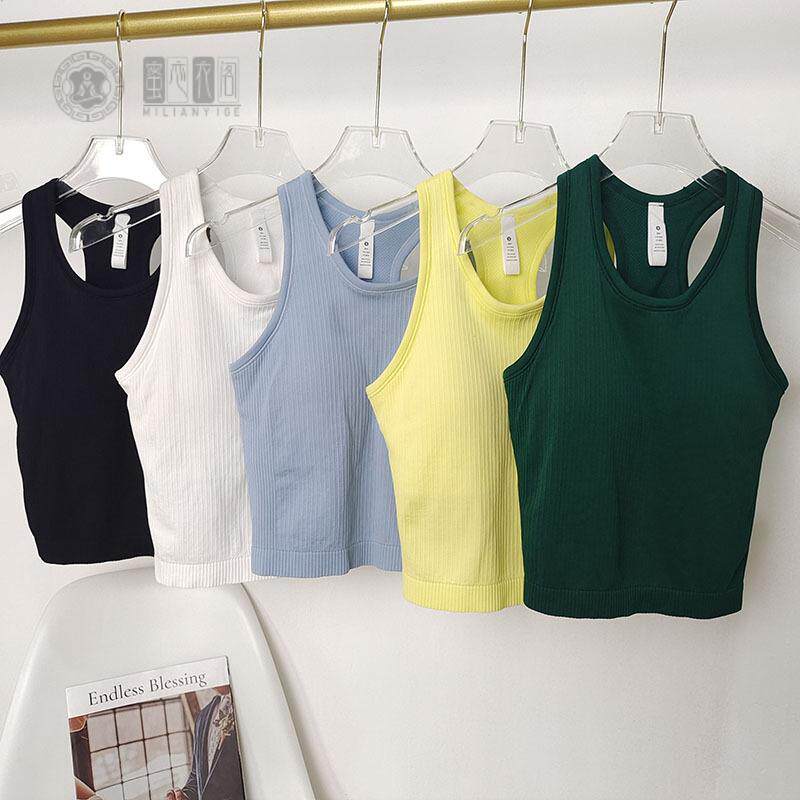 带胸垫家ebb修身显瘦运动背心速干透气跑步健身服瑜伽服