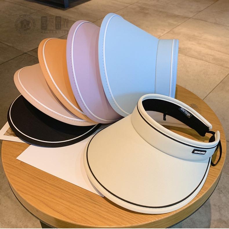 新款空顶太阳帽遮阳大檐防晒帽子