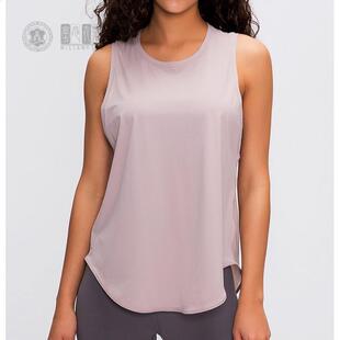 瑜伽服运动背心女宽松网纱外搭运动健身上衣袖跑步罩衫夏薄
