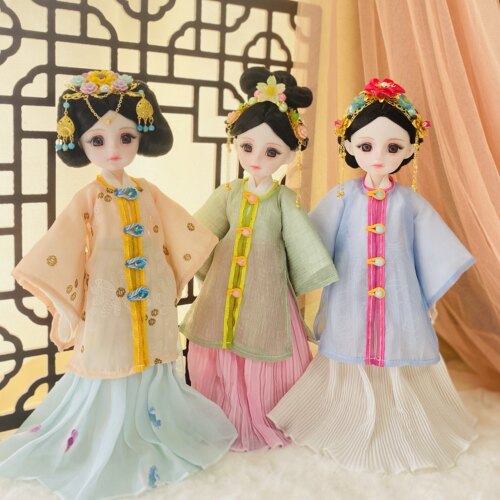 6分BJD/30cm汉服娃衣手工套装