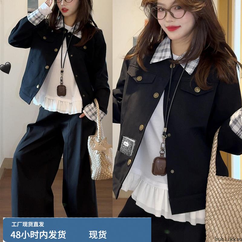 早秋巨好看短款夹克外套女春秋季2025新款爆款韩系独特棒球服上衣