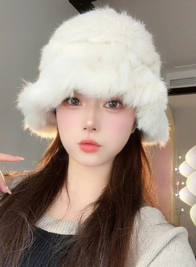 云朵帽百搭休闲女冬季荷叶边